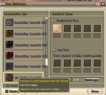 Extreme Crystal Selection Pack: elige 5 de tus cristales preferidos